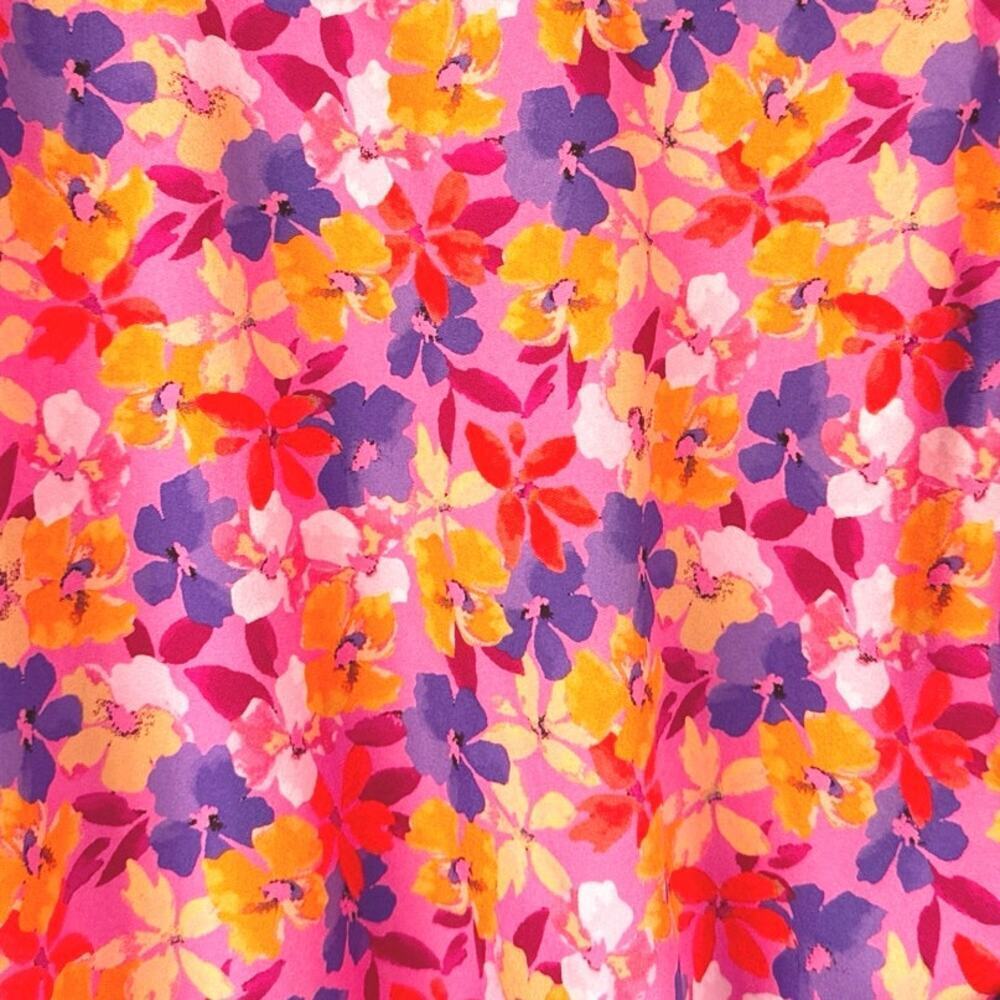 FORE Rio Midi Sheath Dress In Pink Multi Floral Womens Size S *EUC - Picture 7 of 12